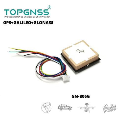 New 3.3-5V UART GPS GALILEO GLONASS Dual Mode GNSS Module Receive GN-806G , Built-in FLASH,NMEA0183  TOPGNSS ► Photo 1/5