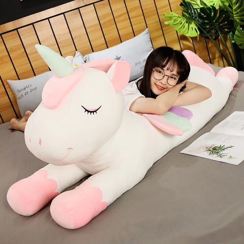 Cushions Pillow For Sofa Colorful Pegasus Pillow Angel Unicorn Plush Toys Dolls For Kids Birthday Gift Valentine's Day Gifts ► Photo 1/6