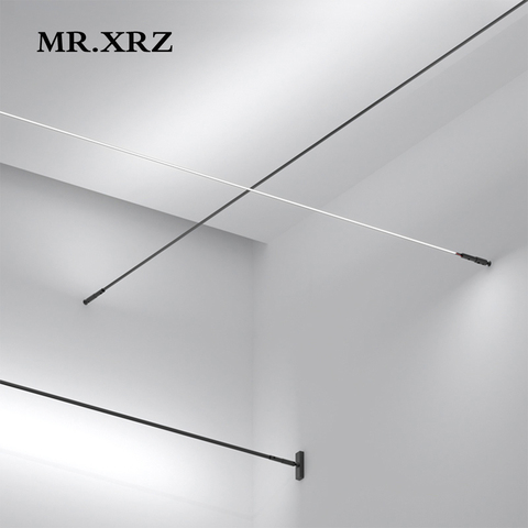 MR.XRZ 4m 8m 9.5W SMD Skyline Linear LED Bar Lights Creative Aluminum Profile Straight COB Line Lamps For Home Indoor Lighting ► Photo 1/6