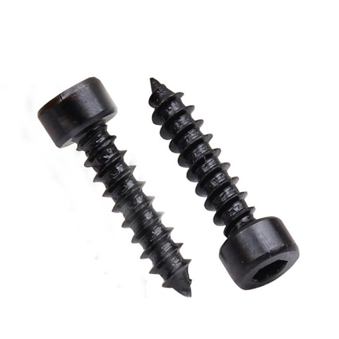 10-50pcs/lot M2 M2.6 M3 M3.5 M4 Carbon Steel With Black Hexagon Socket Cap Head self tapping screw Model Screws ► Photo 1/5