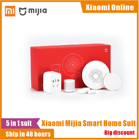 Xiaomi Mijia Smart Home Family suit Kit Gateway Window Door Sensors Body Sensor Wireless Switch Zigbee Mi 5 in 1 Security Kit ► Photo 1/6
