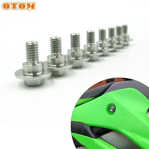 OTOM Motorcycle Stainless Steel Fairing Bolts Fuel Tank Side Cover Rear Guard Plate Screw Nuts For KAWASAKI KX KXF KLXR 125-500 ► Photo 1/6