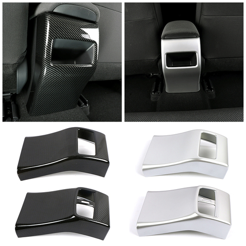 For Toyota Corolla 2022 Interior Central Console Storage Box Armrest Box Rear Panel Cover Trim Matte Silver Carbon Fiber ► Photo 1/6