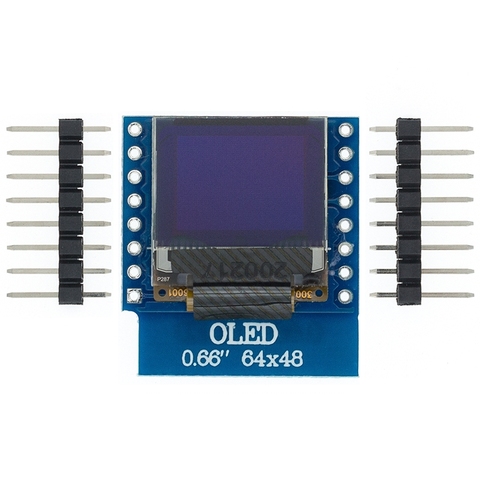 0.66 inch OLED LED LCD Dispaly Shield Compatible  for WEMOS D1 MINI ESP32 64X48 0.66 inch Display 0.66