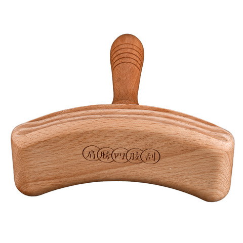 New Wooden Guasha Massage Scraper Pressure Therapy Acupoint Massager Full Body Relax Health Care Handle Massage Scrap Stick ► Photo 1/6
