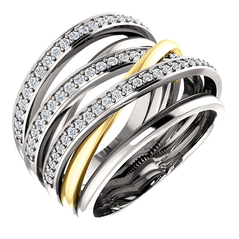Huitan Fashion Cross New Design Women Ring Fancy Wedding Bridal Ring Micro Paved CZ Stone Versatile Party Finger Ring Wholesale ► Photo 1/5
