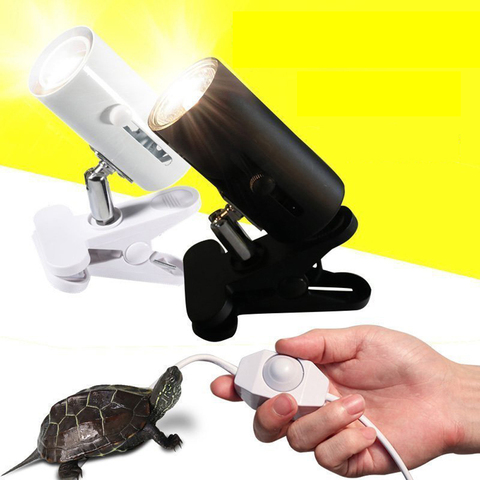 UVA+UVB 3.0 Reptile Lamp Kit with Clip-on Ceramic Light Holder Turtle Basking UV Heating Lamp Set Tortoises Lizard Lighting 220V ► Photo 1/6