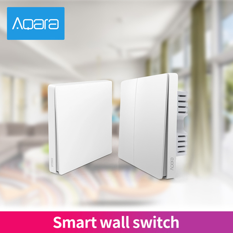 Aqara Smart Wireless Wall Switch Double Key ZigBee Remote Control Light Wifi Smart Home work Mijia Gateway MiHome APP ► Photo 1/6