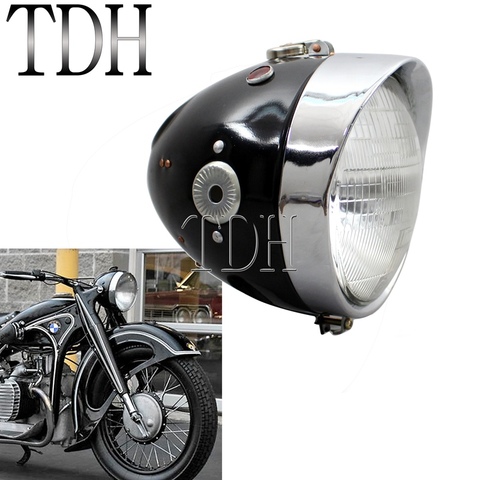 Ural Sidecar Cafe Racer Vintage Headlight Motorbike Front Running Lamp Head Lamp for BMW K750 KS750 R71 M72 Zündapp BW40 MW DB ► Photo 1/6