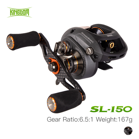 Kingdom Speed Shot Baitcasting Reel Double spool Ultralight 12+1 Ball Bearings 5kg Max Drag 6.5:1 High Speed Fishing Reels ► Photo 1/6