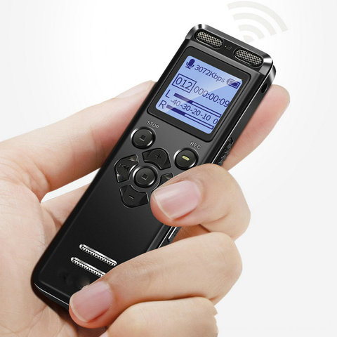 Professional Voice Activated Digital Voice Audio Recorder 16GB 32G USB Pen Non-Stop 72hr Recording PCM External Microphone V36 ► Photo 1/6