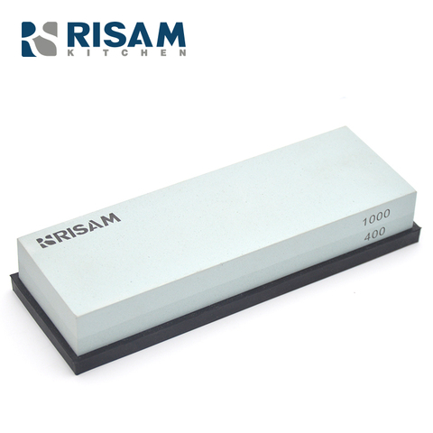 RISAM SHARP 400 1000 Grit Whetstone Carborundum Knife Stone Shqrpening Stone Oil Stone Double-Sided Grindstone RW009 ► Photo 1/1