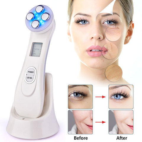 Electroporation LED Photon Facial RF Radio Frequency Skin Rejuvenation EMS Mesotherapy for Tighten Face Lift Beauty Treatment ► Photo 1/6