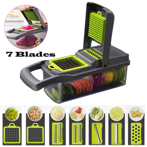 5 in 1 Food Vegetable Salad Fruit Peeler Cutter Slicer Dicer Chopper Grater Potato Cutting Device Vegetable Cutter Kitchen Tools ► Photo 1/6
