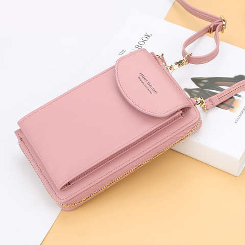 2022 Women Wallet Famous Brand Cell Phone Bags Big Card Holders Handbag Purse Clutch Messenger Shoulder Long Straps Dropshipping ► Photo 1/6
