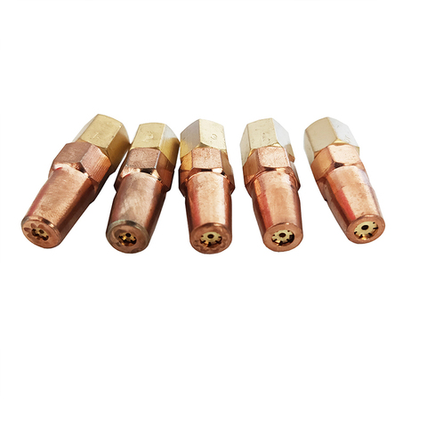 5pcs/lot Oxy Propane Gas Welding Nozzle Brass Welding Tip For H01-6 Welding Torch ► Photo 1/6