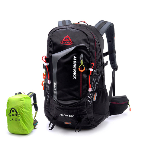 38L ultralight hiking camping backpack raincover tourist rucksack climbing bag athletes flatpack tramping pack mountain backpack ► Photo 1/6