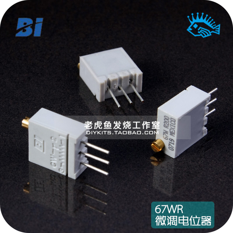 2pcs/20pcs American BI 67WR precision trimming multi-turn potentiometer full range of resistance PK BOURNS 3296 100R~100k ► Photo 1/3