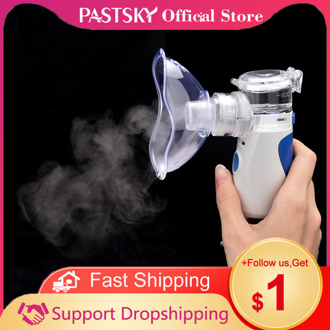 US Stock Portable Nebulizer Inhaler Adult Nebulizador Portatil Medical Equipment Health Care Inalador Adulto USB charge ► Photo 1/6