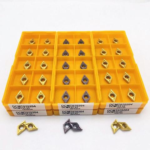 Carbide insert DCMT070204 VP15TF UE6020 US735 high precision milling metal DCMT 070204 lathe tool CNC parts steel processing ► Photo 1/6