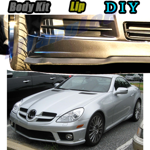 Car Bumper Lip Front Spoiler Skirt Deflector For Mercedes Benz SLK MB R170 R171 R172 Tune Car Modified Body Kit VIP Hella Flush ► Photo 1/5