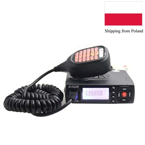 Mini Mobile Radio BJ-218 25W Output Power Dual Band Ham Radio for Car Taxi BJ218 walkie talkie ► Photo 1/6