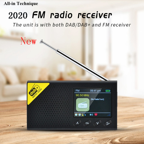 2022 New 1Set Portable Bluetooth Digital Radio DAB/DAB+ and FM Receiver Rechargeable Lightweight Home Radio ► Photo 1/6
