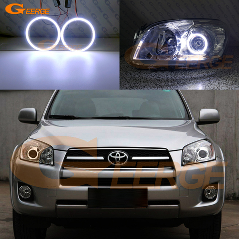 For Toyota RAV4 2009 2010 2011 2012 PROJECTOR HEADLIGHT Excellent angel eyes Ultra bright illumination COB led angel eyes kit ► Photo 1/1