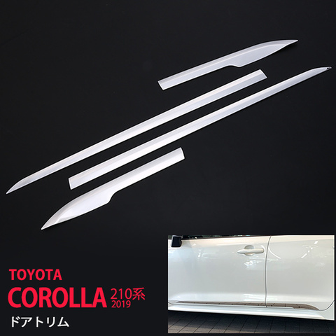 4PCS Car Decoration Exterior for Toyota Corolla E210 SUS304 Car Door Trim Protection Chrome Accessories for Cars ► Photo 1/6