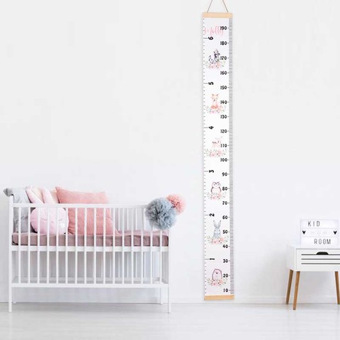 Baby Child Kids Height Ruler Kids Growth Size Chart Height Chart Measure Ruler Wall Sticker for Kids Room Home Decoration Hang ► Photo 1/6