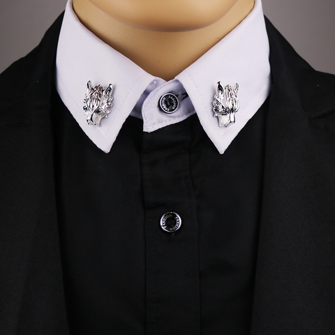 Time-limited Limited Broche Pin Brooches For Men 's Suit Brooch Collar Decorated Wolf Head Shirt Accessories Tide Corsage ► Photo 1/6