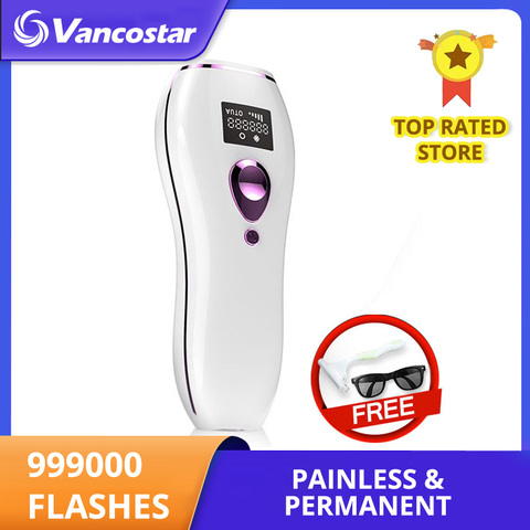 LCD IPL Epilator Laser Hair Removal 999990 Flash for Women Men Home Permanent Painless Bikini Trimmer Electric depilador ► Photo 1/6