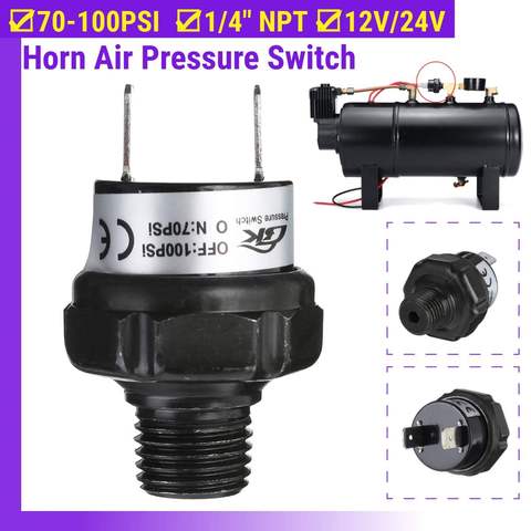 Pressure Switch Valves Switch Air Compressor Pressure Control Switch Valve Heavy Duty 70PSI -100PSI ► Photo 1/6