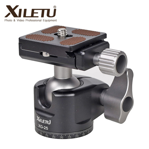 XILETU XG-25 Camera Panoramic Tripod Ball Head 360 Degree Quick Release Ballhead Mount Aluminum Alloy Ball Head With 1/4 Screw ► Photo 1/6