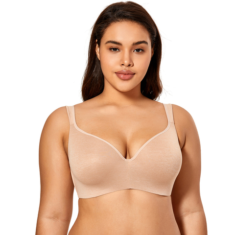 Women's Full Figure Side Support Contour Smooth Underwire Balconette T-Shirt Bra Plus Size ► Photo 1/6