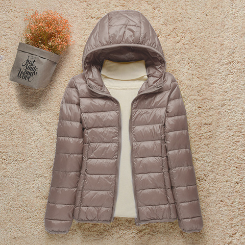2022 New Women Thin Down Jacket White Duck Down Ultralight Jackets Autumn And Winter Warm Coats Portable Outwear ► Photo 1/6