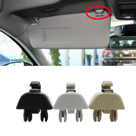 New Black Gray Beige Sun Visor Support Retainer Clip For VW Passat Polo Up Skoda Rapid 2012-2015 6R0857561 6R0 857 561 ► Photo 1/6