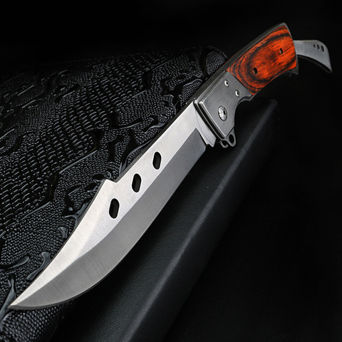 XUAN FENG outdoor folding knife wild survival knife camping tactical knife hunting knife high hardness steel hunting knife ► Photo 1/6