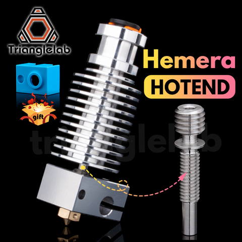 Trianglelab V6 Hemera HOTEND Heatbreak Hemera V6 HOTEND 40w 12v/24v for 3D pritner CR-10S V2 ► Photo 1/5