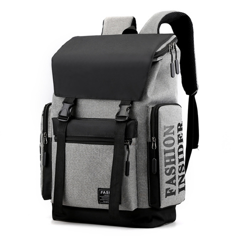 2022 Backpack Fashion Men Backpack Laptop Backpack Anti Theft Travel School Shoulder Bags Male Teens Boy ► Photo 1/6