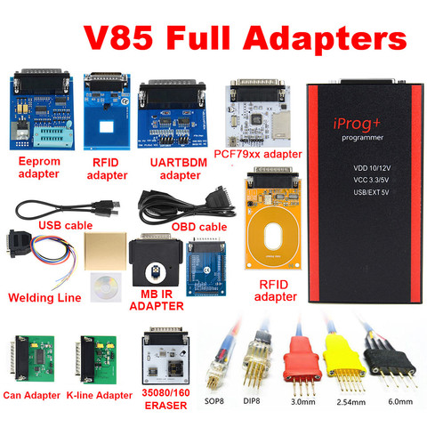 2022 V85 IPROG Porgrammer IR MB Adapters IPROG CAN-BUS Adapter IPROG Kline adapter with best price ► Photo 1/6
