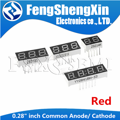 5pcs  0.28 in Common Anode 1/2/3/4 Bit digital Tube 0.28