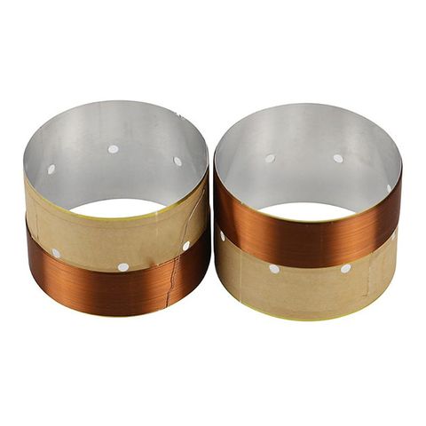 2022 1Pair 75.5MM Speaker Bass Voice Coil White Aluminum Sound Air Outlet for Subwoofer Speaker Repair Accessories ► Photo 1/6