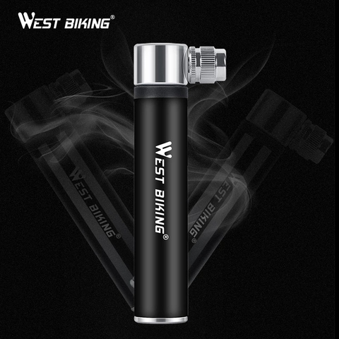 WEST BIKING 120PSI Portable Bicycle Pump Schrader Presta Aluminum Alloy Bike Tire Pump Bicycle Accessory Ball Inflator Bike Pump ► Photo 1/6