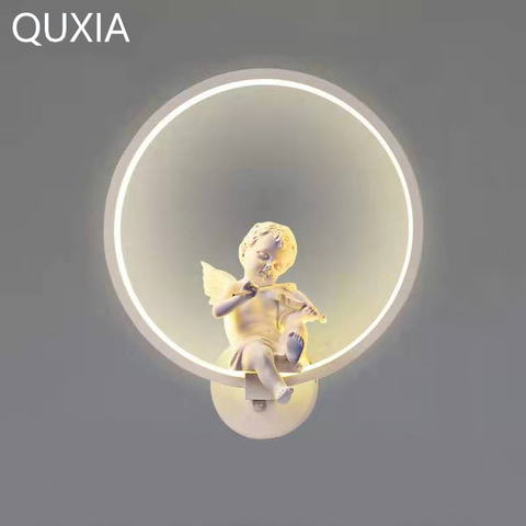 Creative Angel Wall Lamp Led 18W Fixture Tricolor Dimming Led Modern For Home Bedroom Bedside Children's Room Night Light ► Photo 1/6