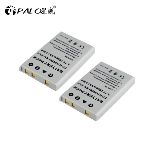 PALO 1600 mAh EN-EL5 EN EL5 ENEL5 Digital camera Battery for Nikon Coolpix P4 P80 P90 P100 P500 P510 P520 P530 p5000 P5100 5200 ► Photo 1/6