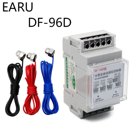 New DF-96D D Automatic Water Level Controller Switch 16A 220V Water Tank Liquid Level Detection Sensor Water Pump Controller ► Photo 1/6