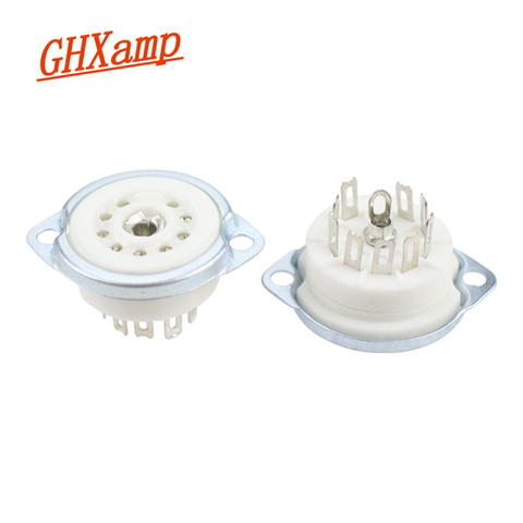 GHXAMP Nine-Pin Electronic Tube Socket For ECC83 6N3 6N11 6P14 5670 Amplifier Valve Nine Foot Socket 2pcs ► Photo 1/6