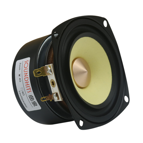 1pcs Soundhits SQ-405 4'' Full Range Speaker Driver Units Inverted Suspension Mixed Paper Cone Casting Aluminum Frame 4/8ohm ► Photo 1/3