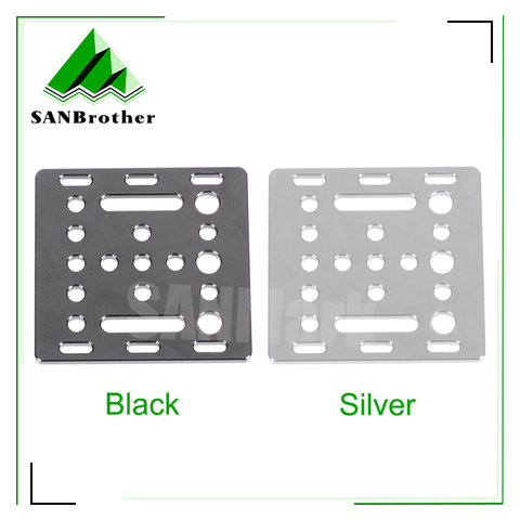 3D Printer part Openbuilds V-Slot Gantry Plate 20mm black sand blasting 65.5mmx65.5mmx3mm ► Photo 1/4